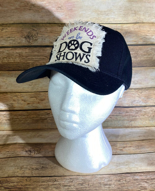 Weekends Are For Dog Shows Hat (Purple)