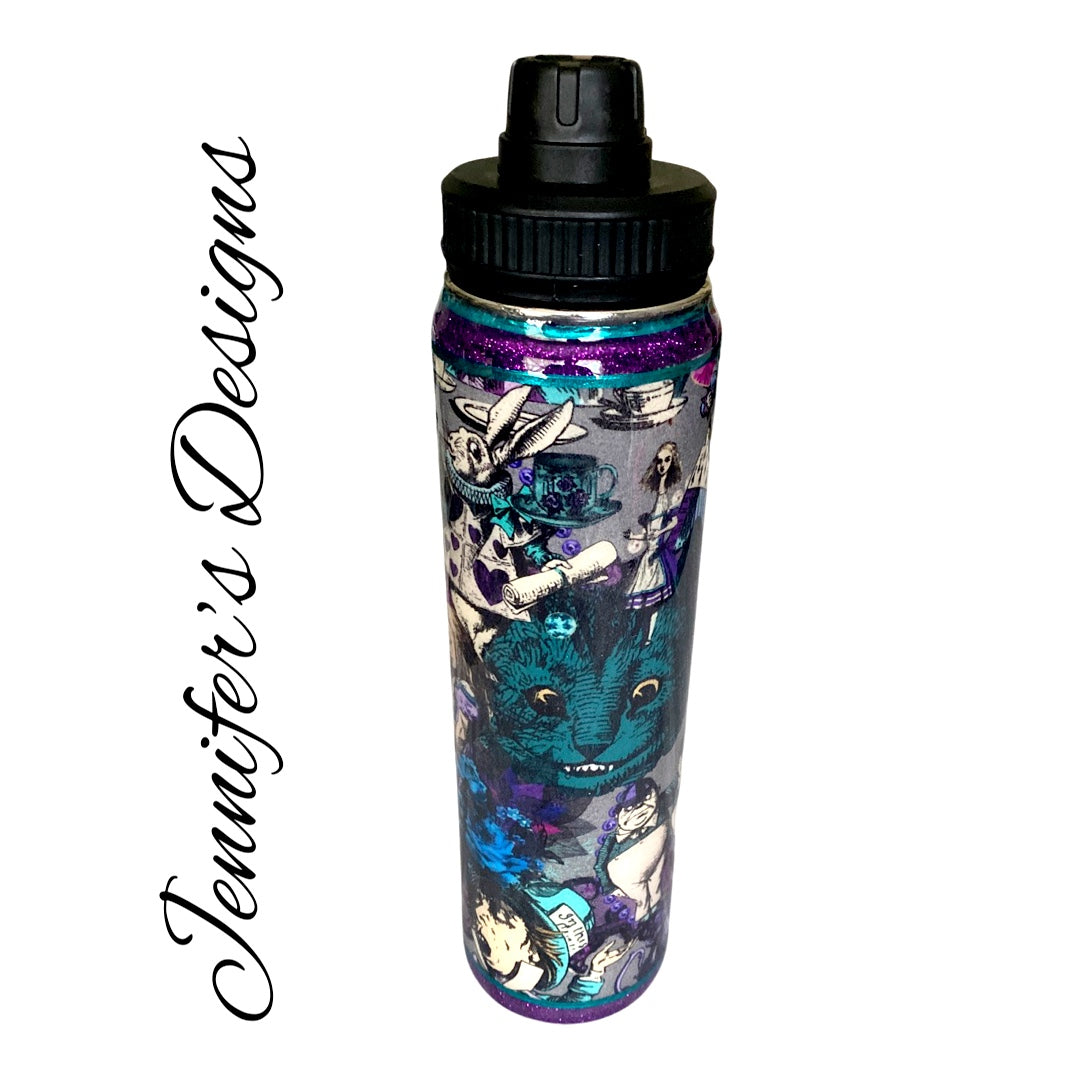 Alice In Wonderland Flask Tumbler – Jennifer's Designs