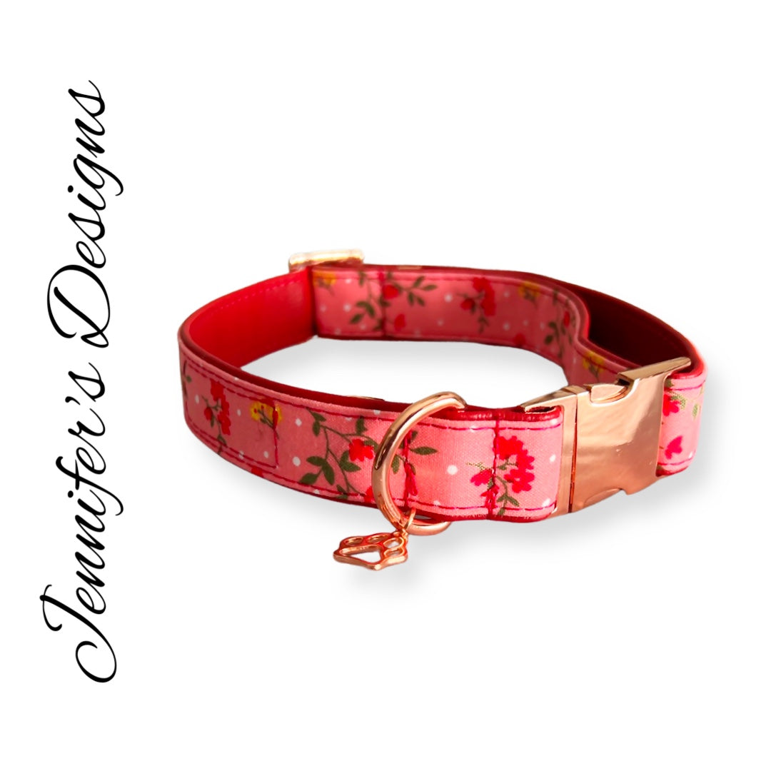 X-LARGE Floral Dog Collar