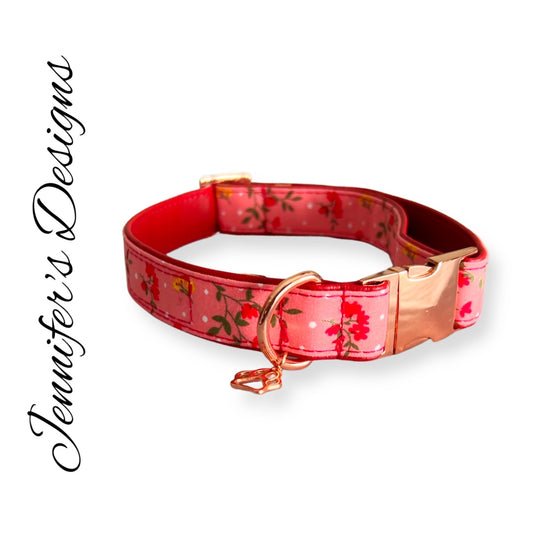 X-LARGE Floral Dog Collar