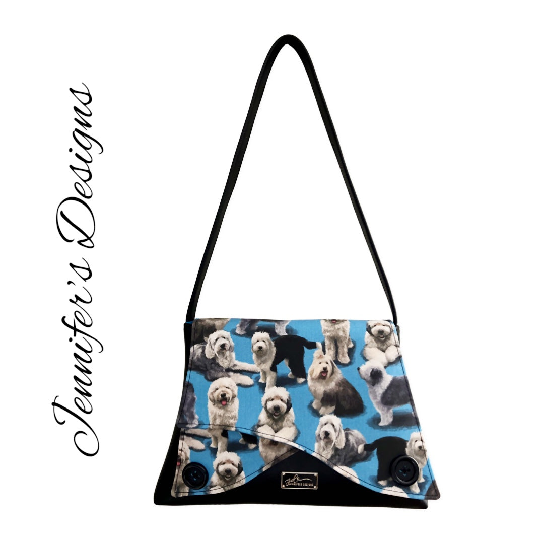 Old English Sheepdog “Tiffany” Shoulder Bag