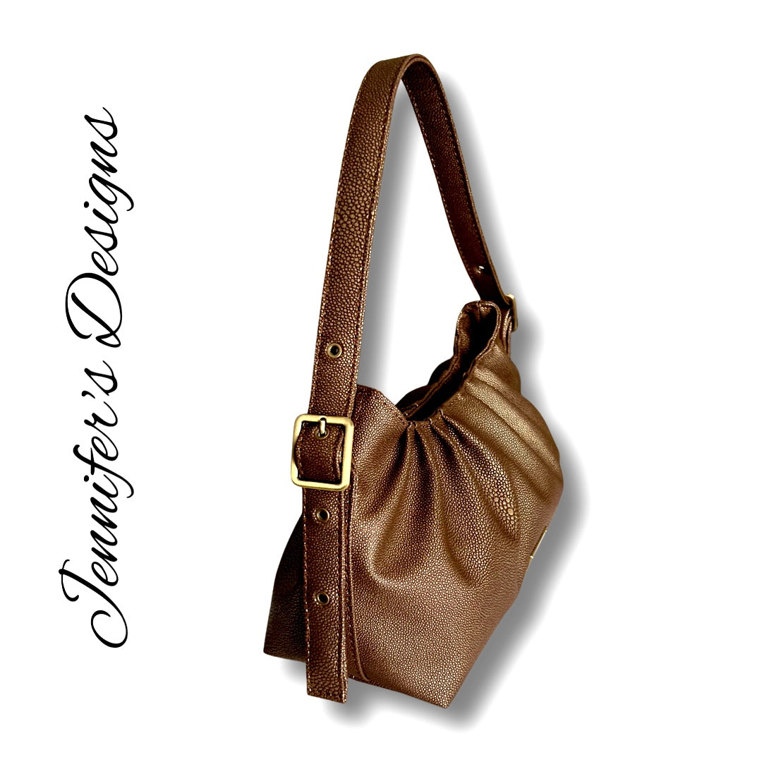 Brown Stingray "Moana" Shoulder Bag