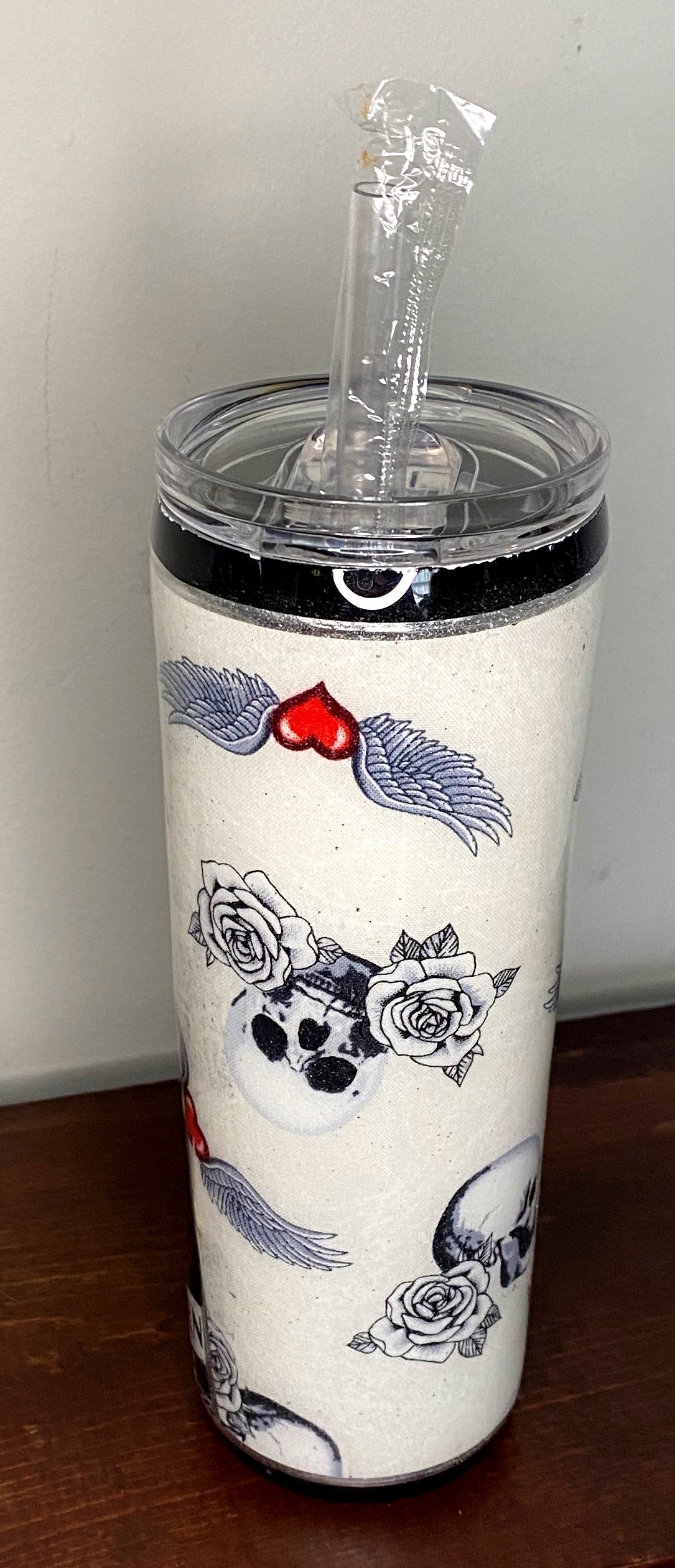 Skull/Motorcycle Tumbler