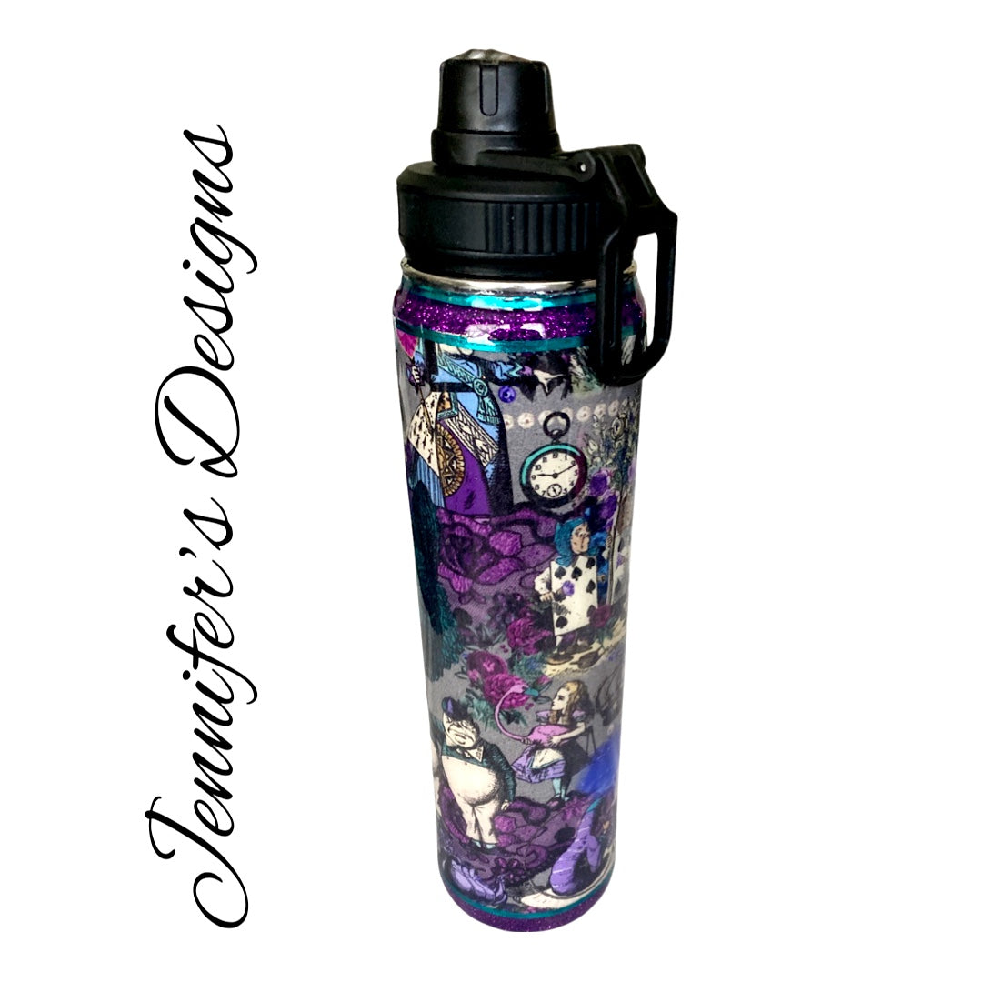 Alice In Wonderland Flask Tumbler