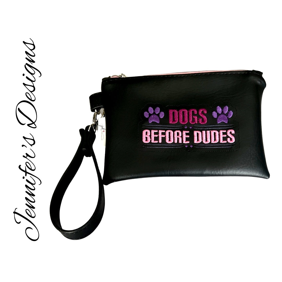 Dogs Before Dudes Wristlet