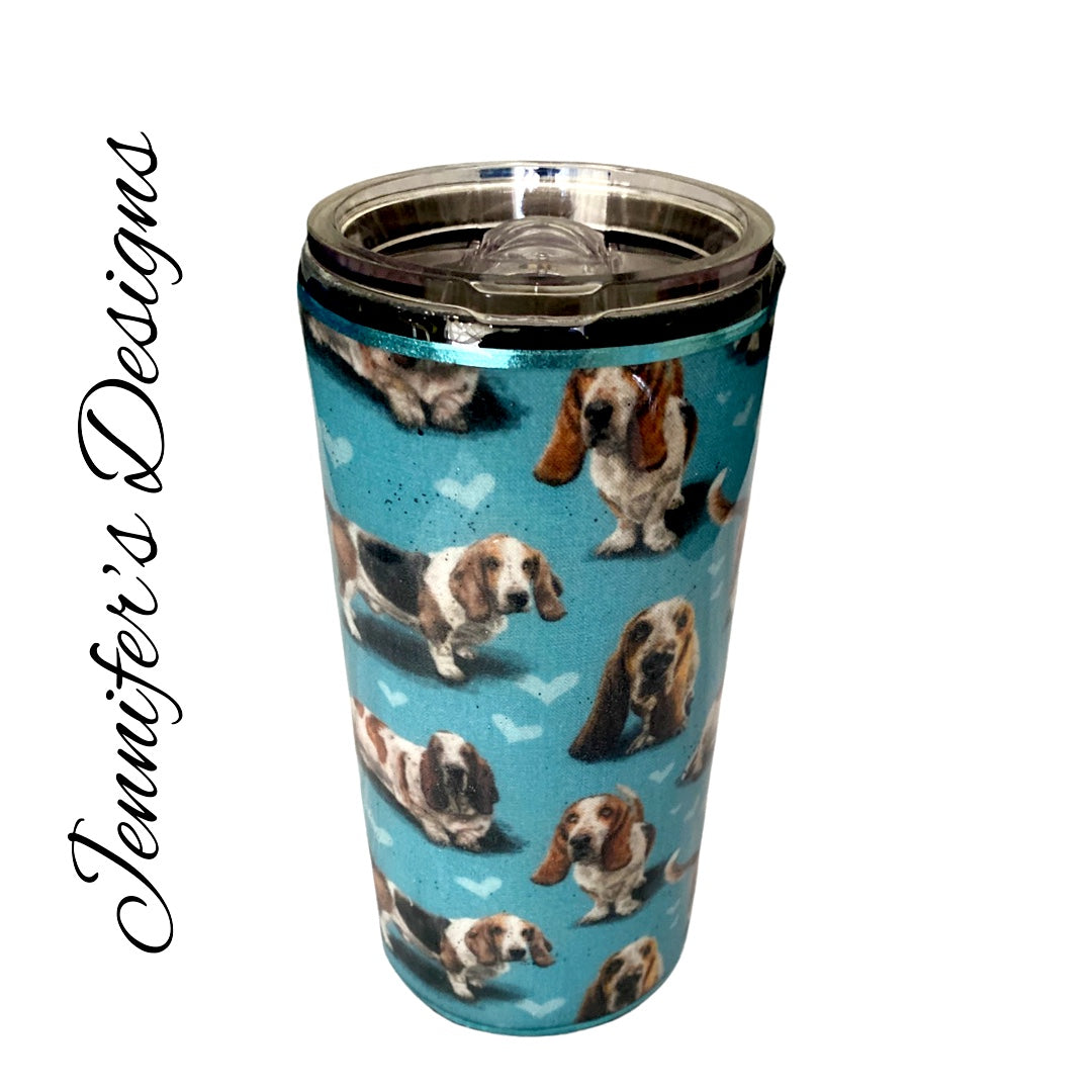 Basset Hound Zipper Tumbler